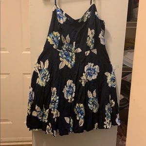 Old Navy Blue Floral Skater Dress